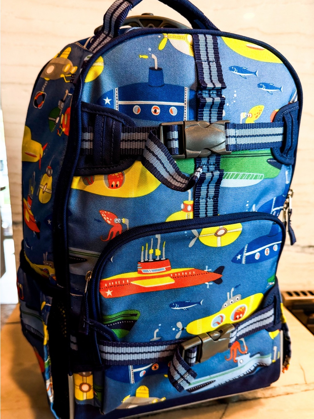 Pottery Barn Kids Submarine Adaptive Backpack